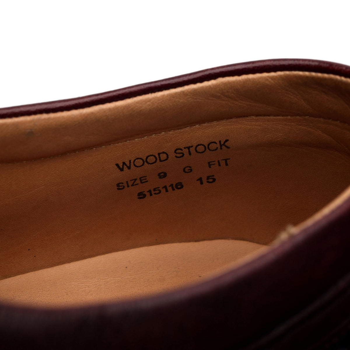 &#39;Woodstock&#39; Burgundy Leather Oxford Brogues UK 9 G