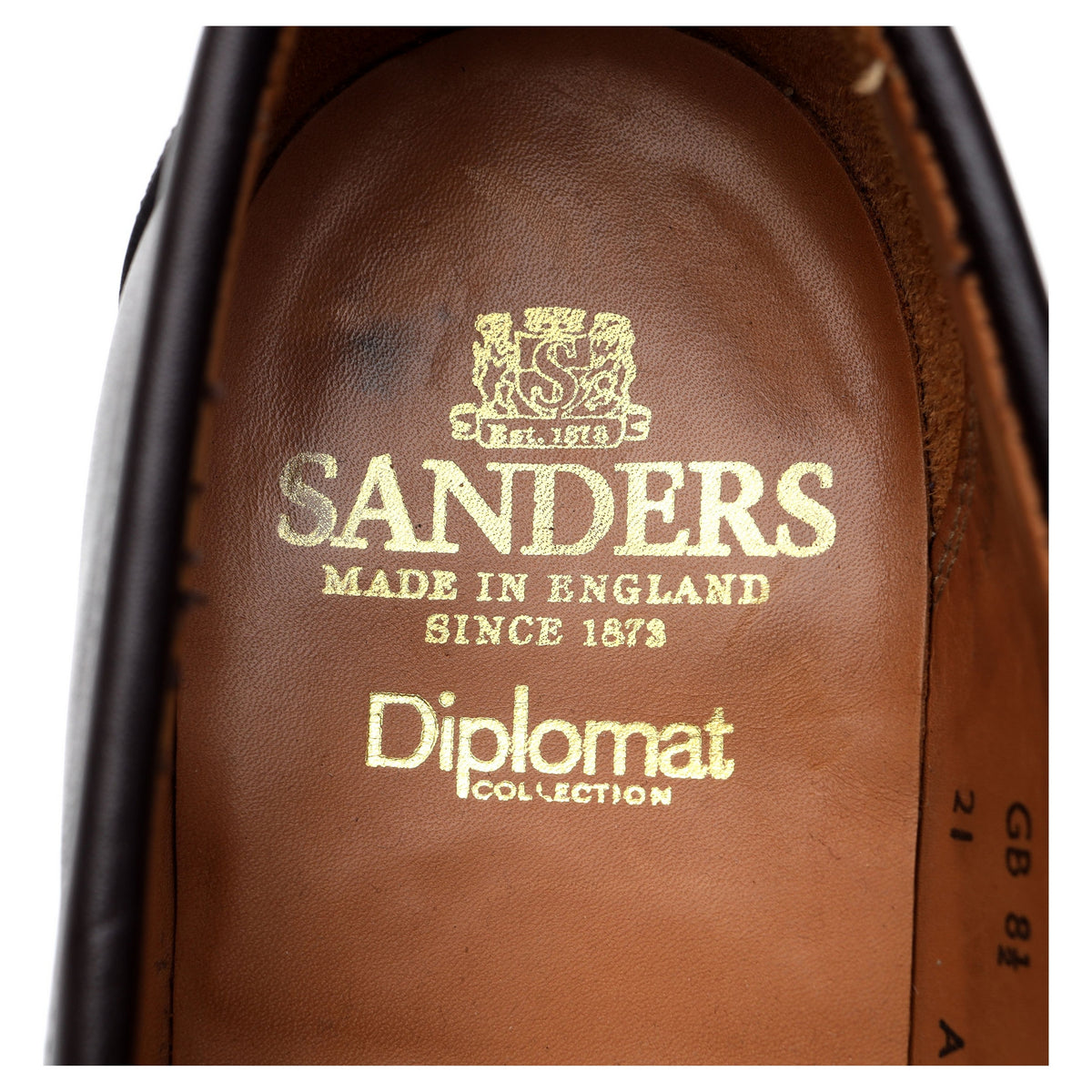 &#39;Madrid&#39; Dark Brown Leather Loafers UK 8.5