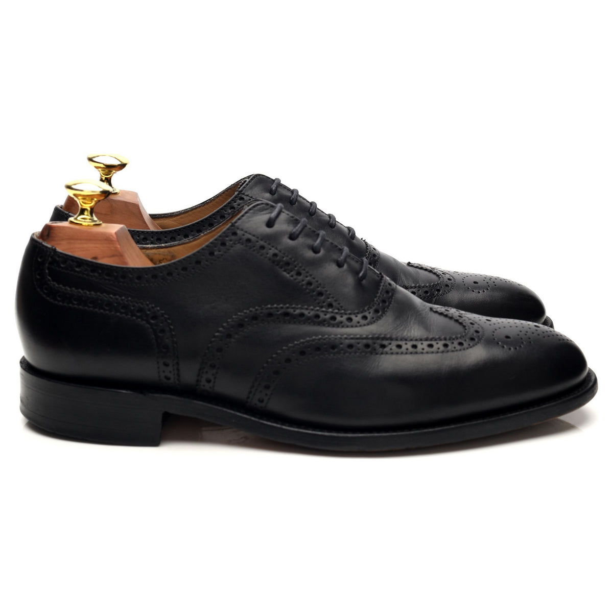 &#39;Severn 2&#39; Black Leather Oxford Brogues UK 7 G