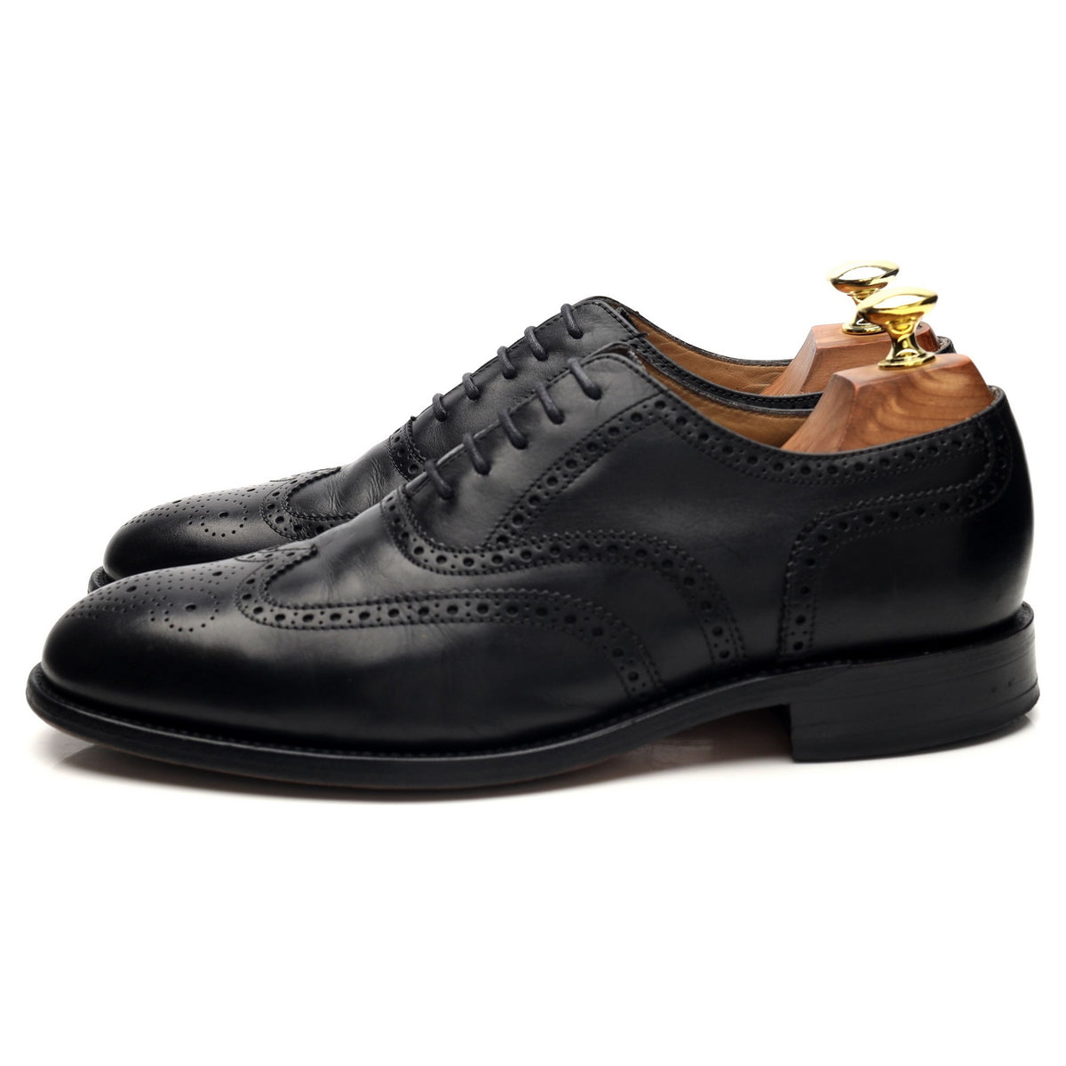 &#39;Severn 2&#39; Black Leather Oxford Brogues UK 7 G