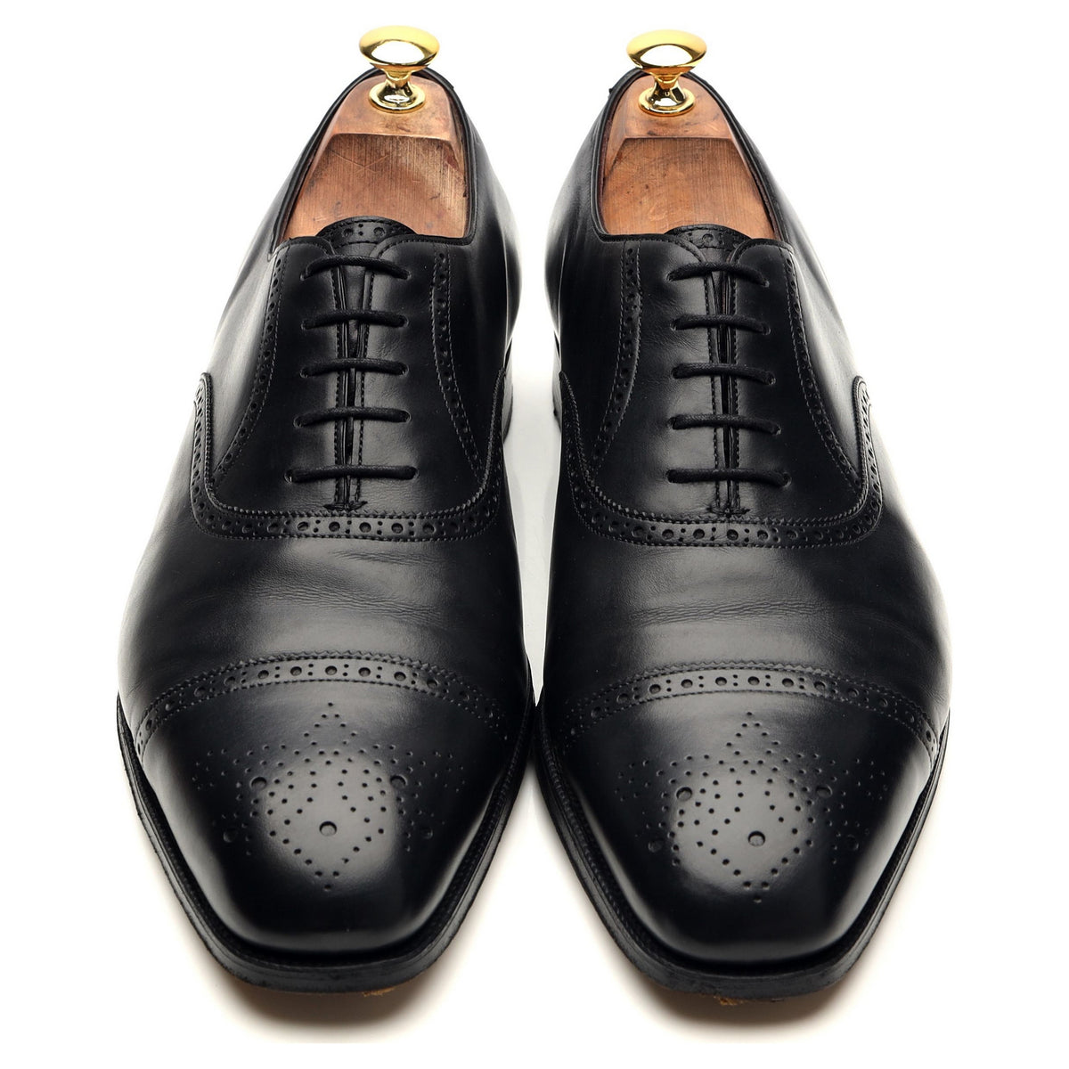 Ralph Lauren Black Leather Oxford Brogues UK 11 C