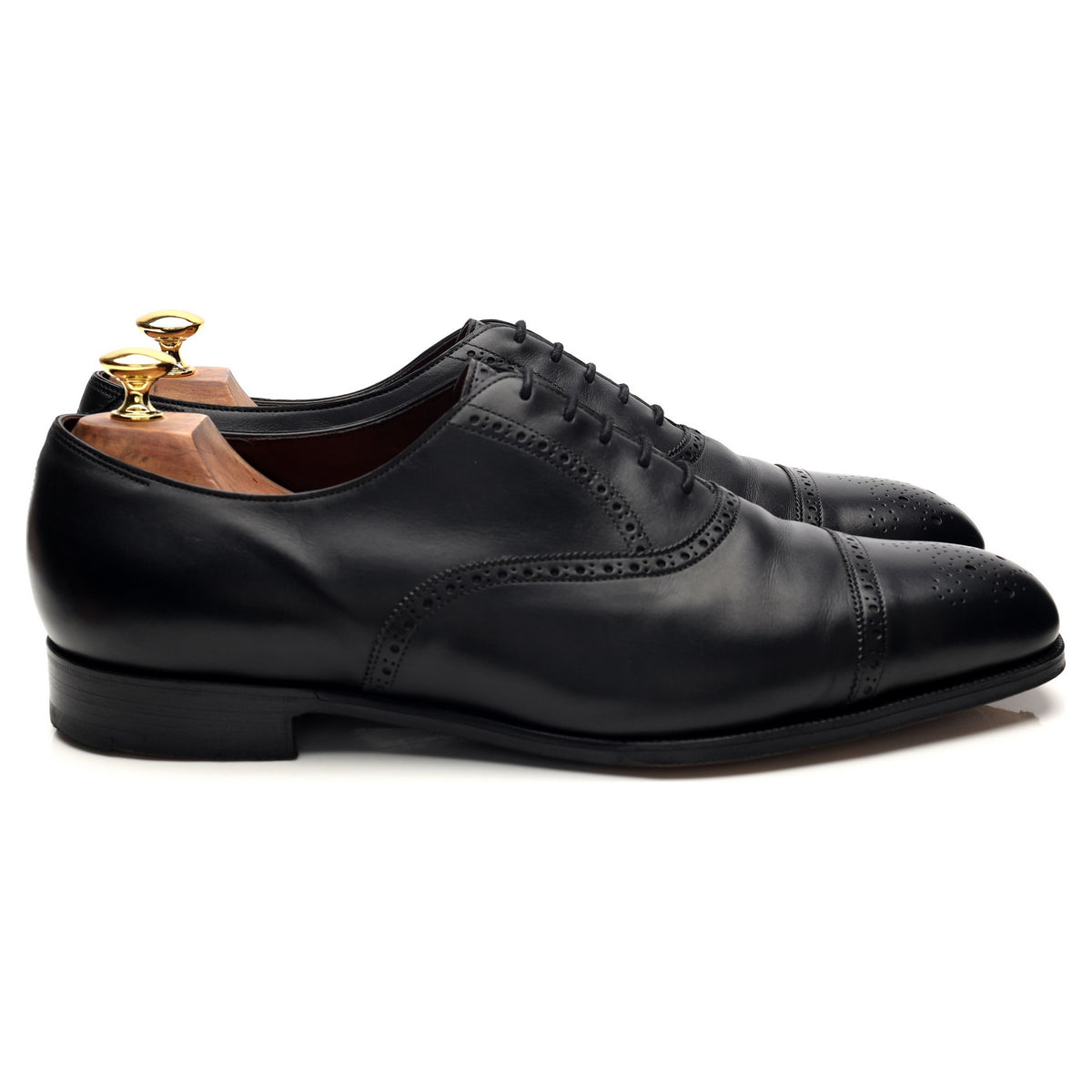 Ralph Lauren Black Leather Oxford Brogues UK 11 C