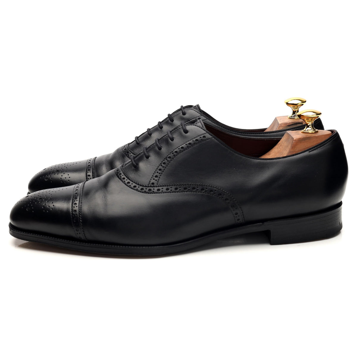Ralph Lauren Black Leather Oxford Brogues UK 11 C