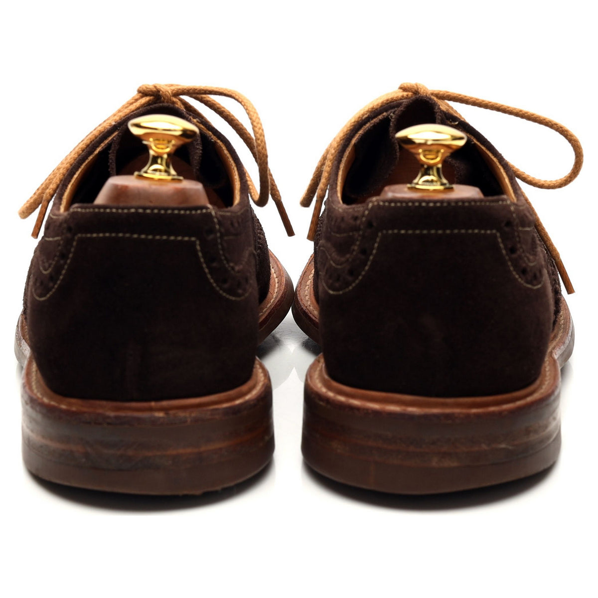 &#39;Foden&#39; Dark Brown Suede Derby Brogues UK 9.5 G