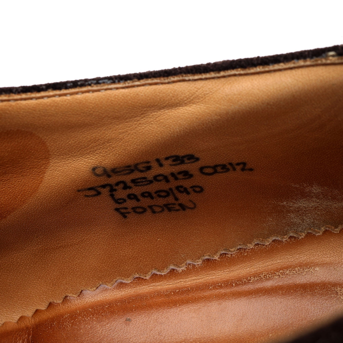 &#39;Foden&#39; Dark Brown Suede Derby Brogues UK 9.5 G