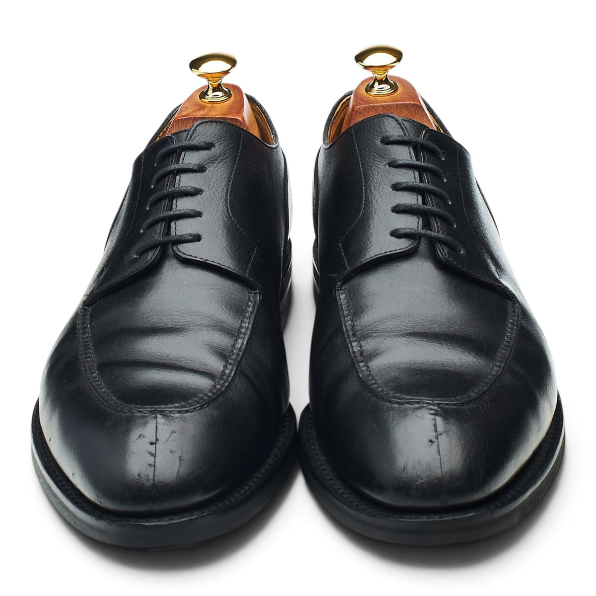 'Chambord ll' Black Leather Split Toe Derby UK 10.5 E