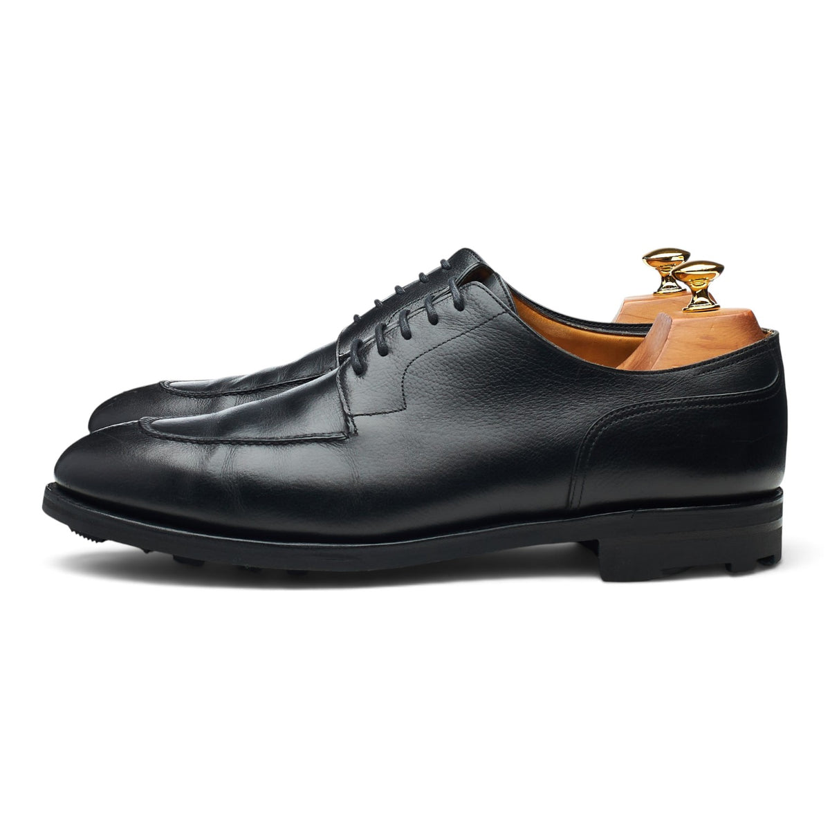 'Chambord ll' Black Leather Split Toe Derby UK 10.5 E