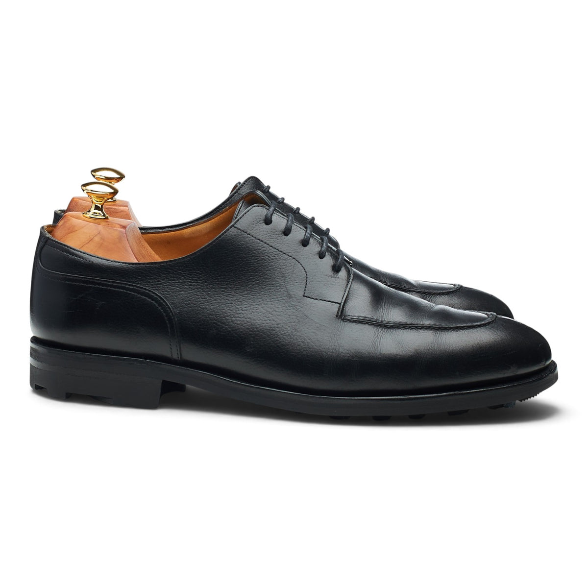'Chambord ll' Black Leather Split Toe Derby UK 10.5 E