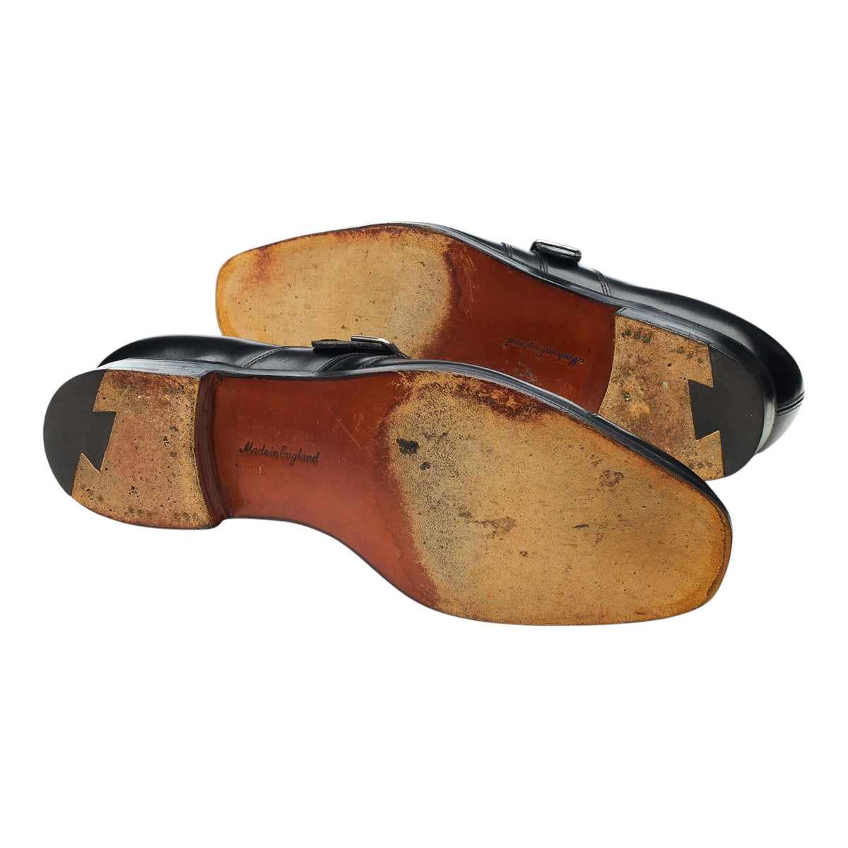 Black Leather Monk Strap UK 7.5 E