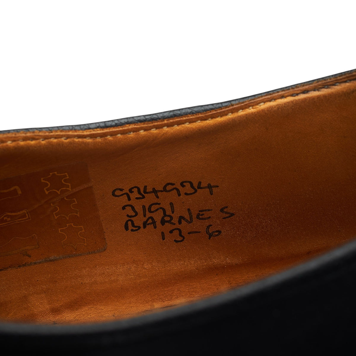 'Barnes' Black Leather Derby UK 13