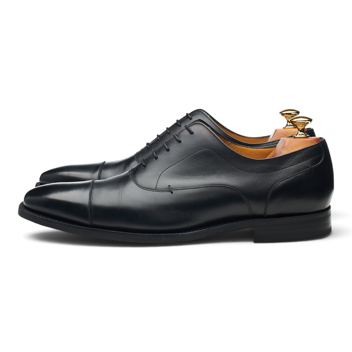 'Liam' Black Leather Oxford UK 9 G
