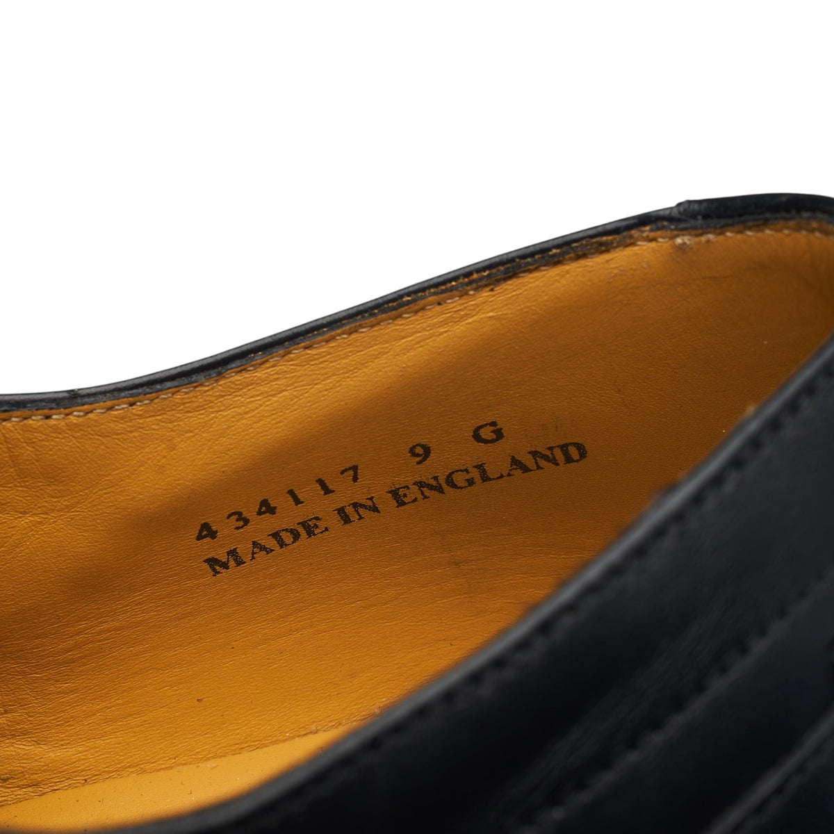 'Liam' Black Leather Oxford UK 9 G