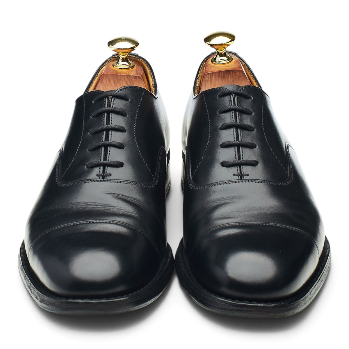 'Balmoral' Black Leather Oxford UK 7 F