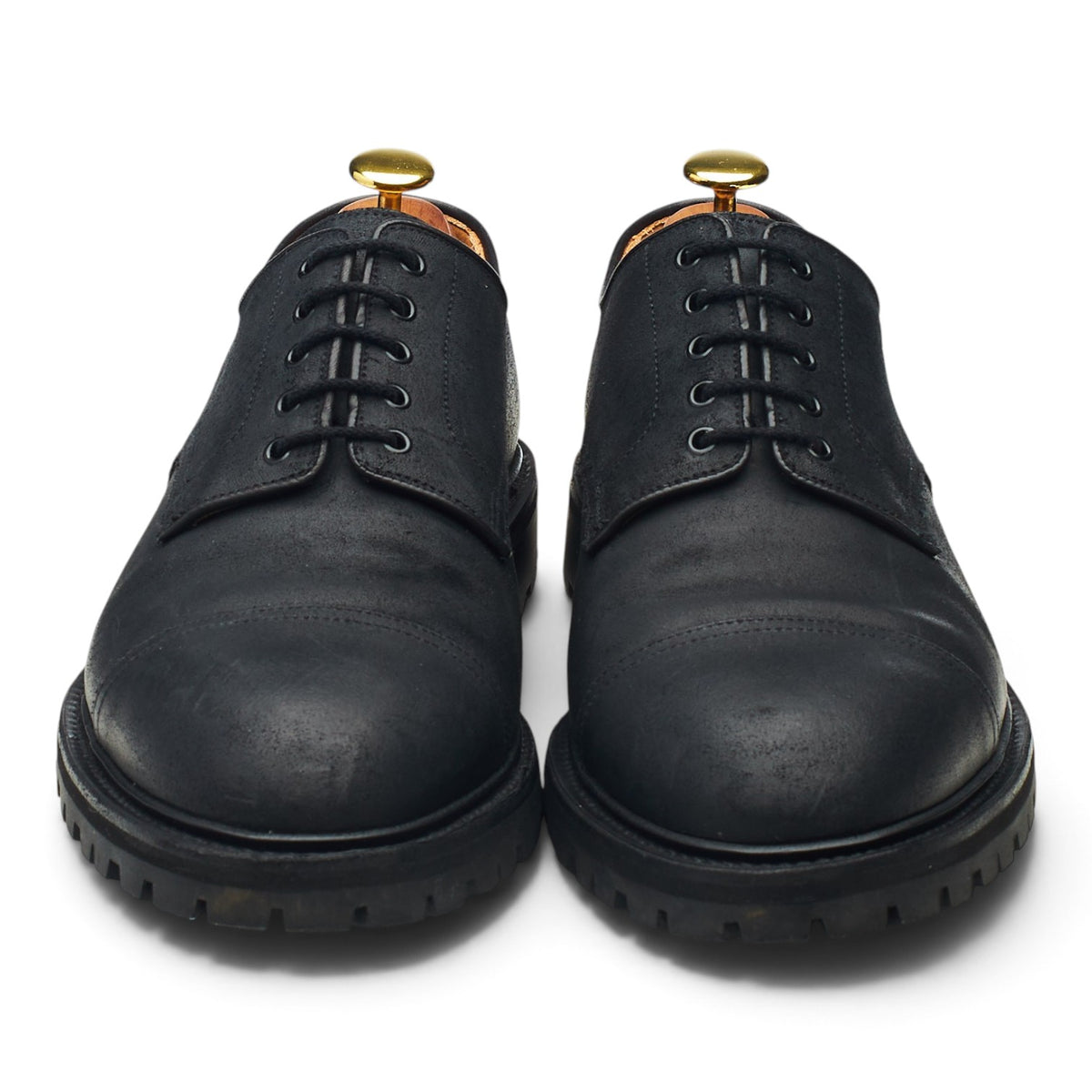 'Sandhurst 2' Black Rough Out Suede Derby UK 8.5 E