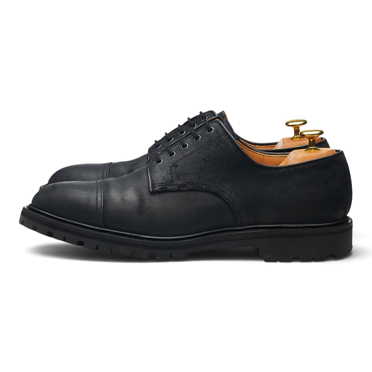'Sandhurst 2' Black Rough Out Suede Derby UK 8.5 E