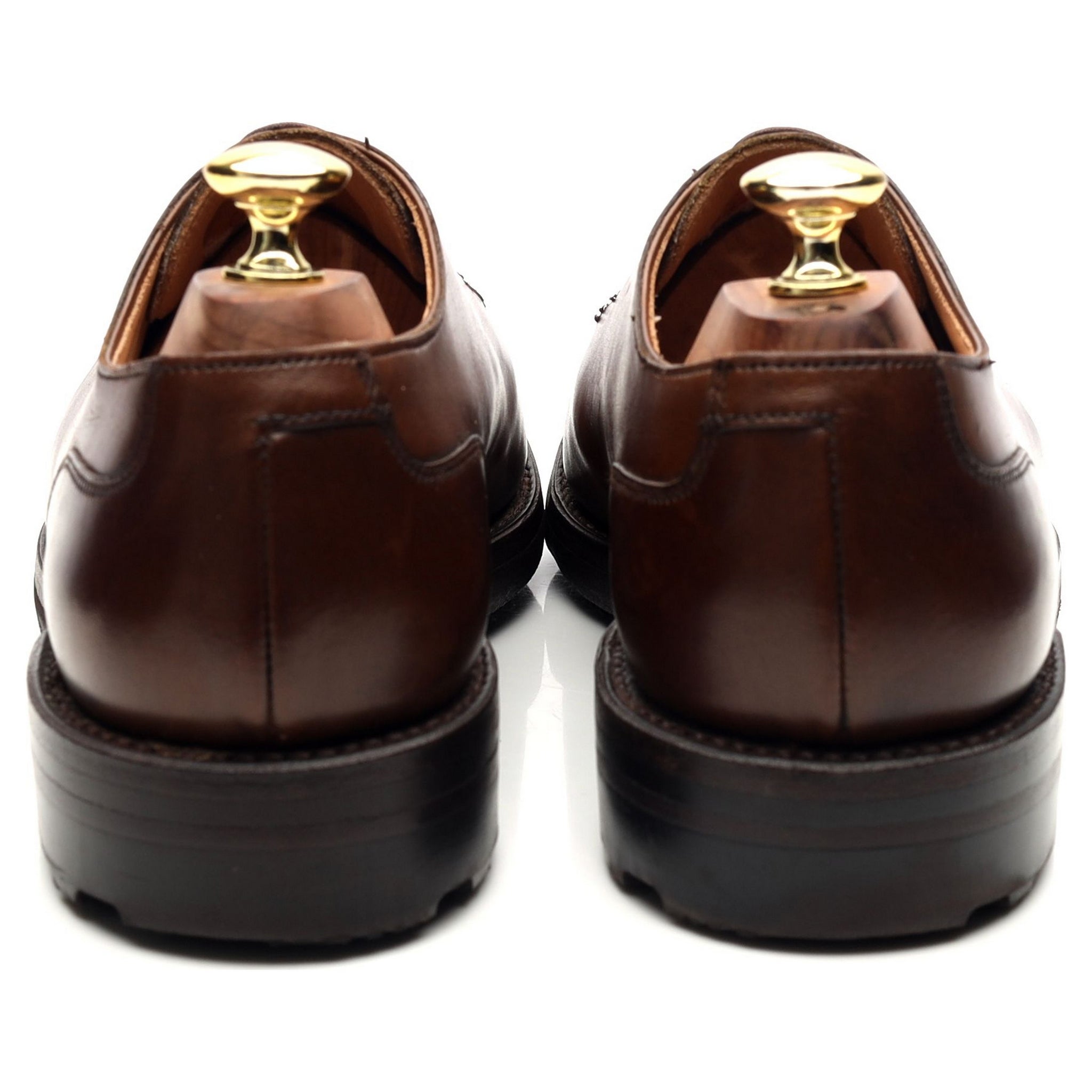 靴 CROCKETT & JONES MORETON dark brown 7E Moreton' Dark Brown Leather Split Toe Derby UK 7 E - Abbot's Shoes