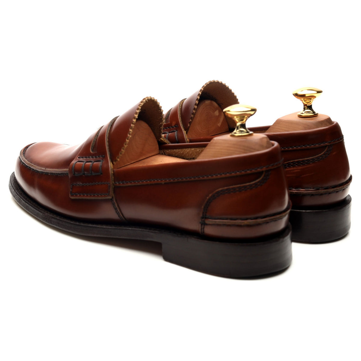 &#39;Tunbridge&#39; Brown Leather Loafers UK 6 G