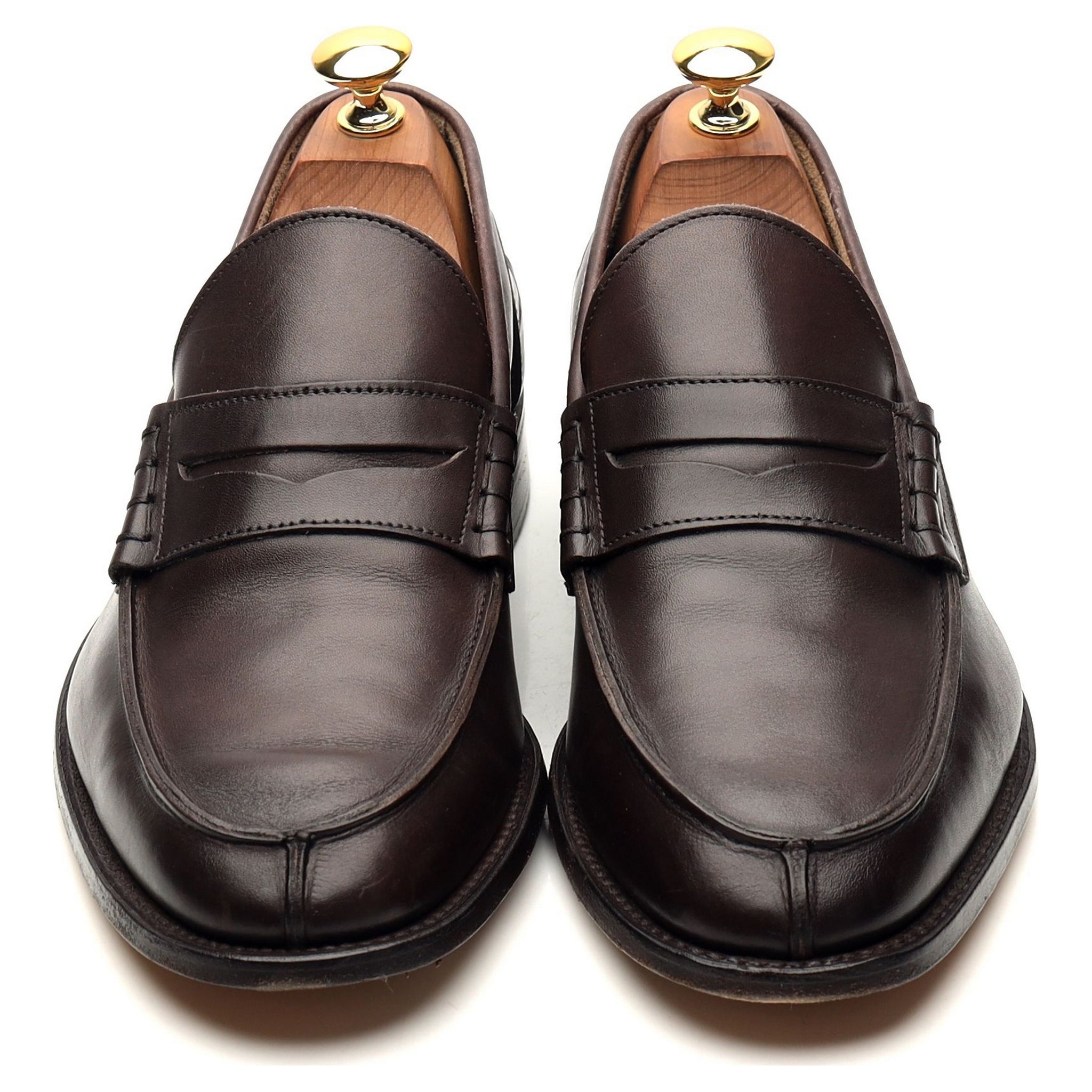 ダークブラウン レザー ローファー ジェイク」ダークブラウンレザーローファー UK 6.5 - Abbot's Shoes