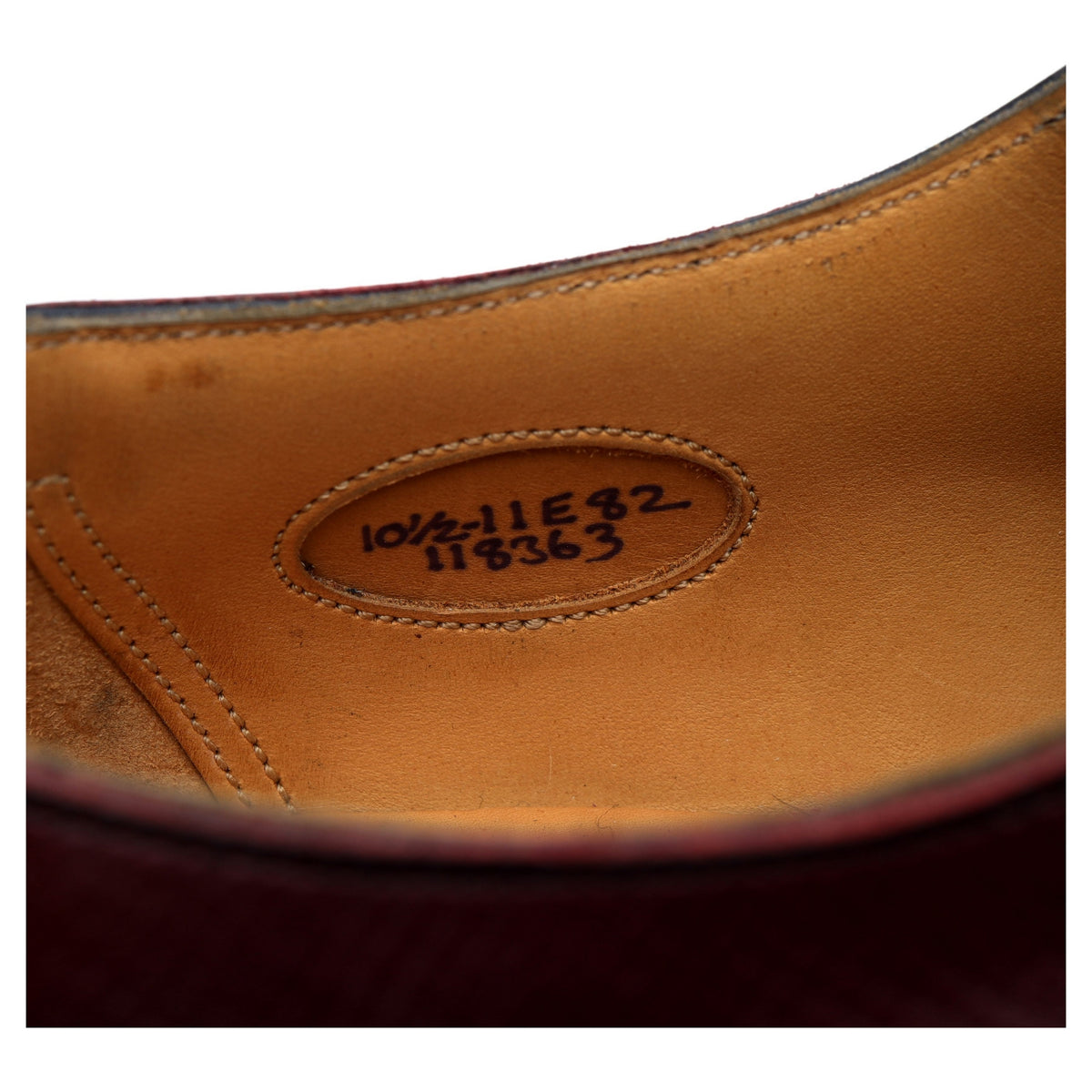 &#39;Caudale&#39; Burgundy Leather Derby UK 10.5 E