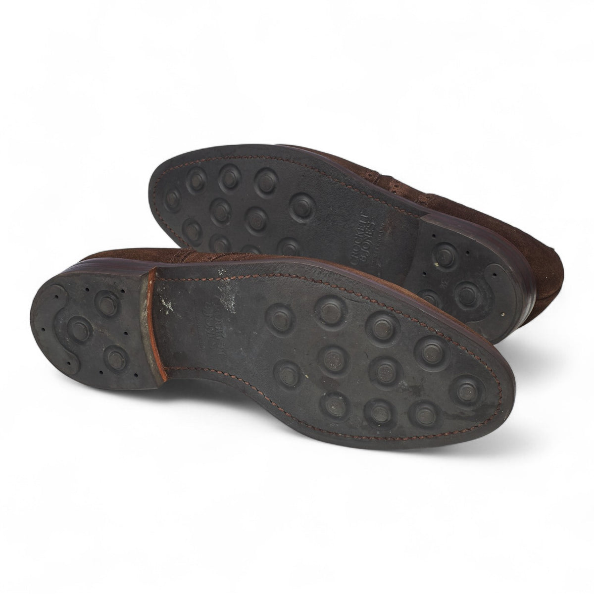 'Swansea' Dark Brown Suede Derby Brogues UK 9 E