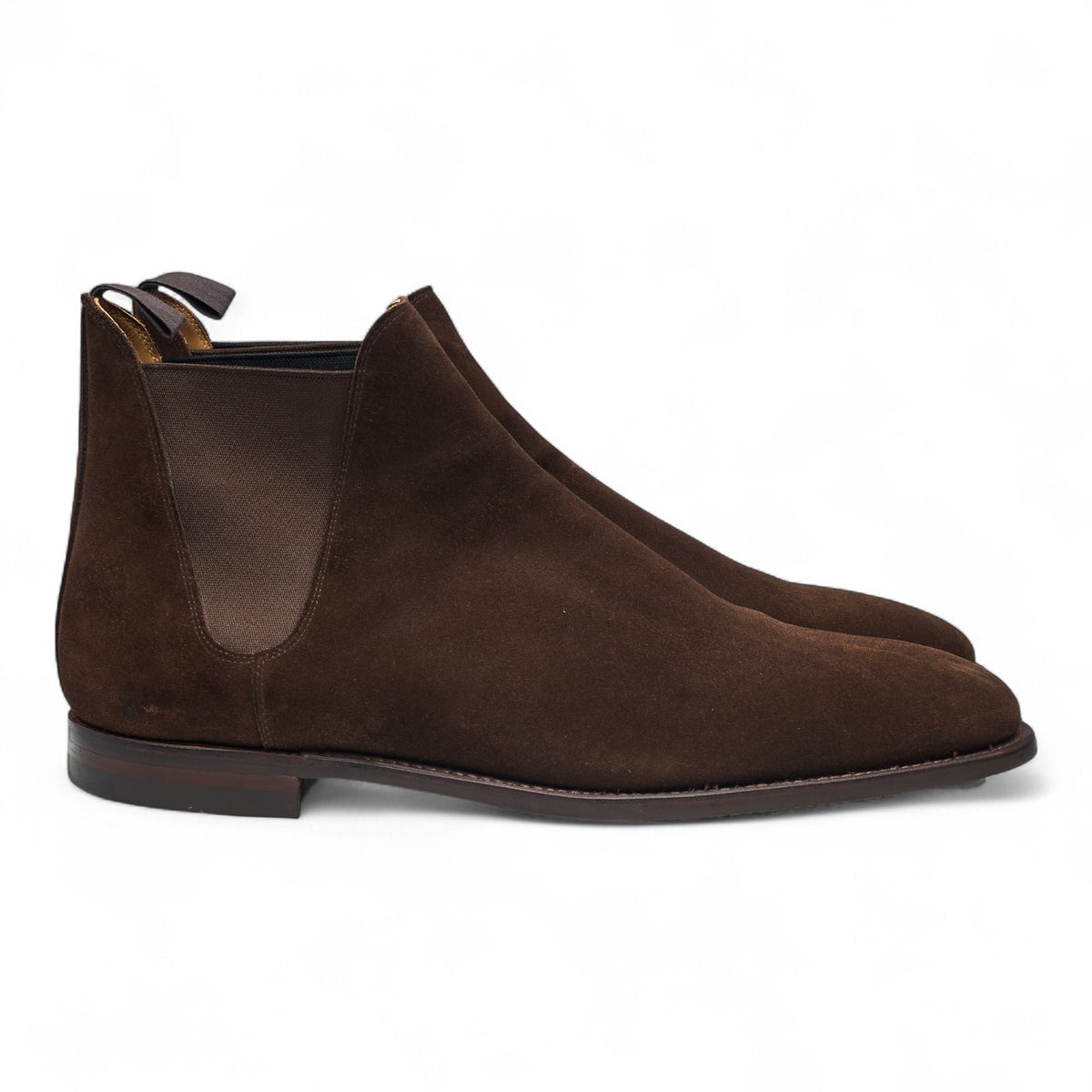 'Chelsea 8' Dark Brown Suede Chelsea Boots UK 12 E