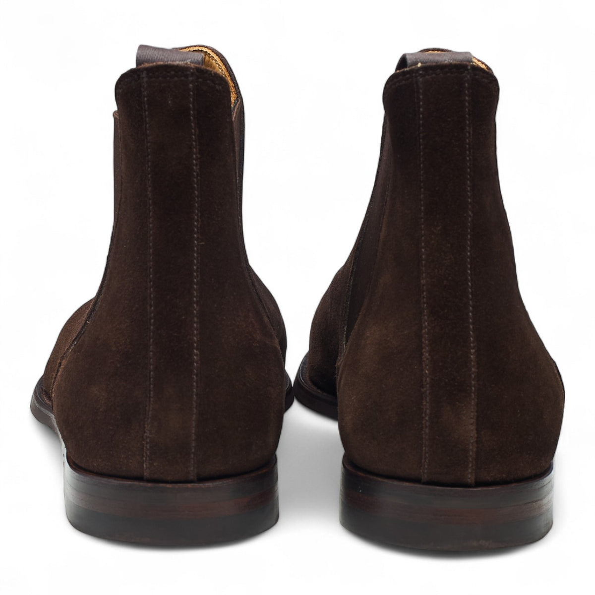 'Chelsea 8' Dark Brown Suede Chelsea Boots UK 12 E