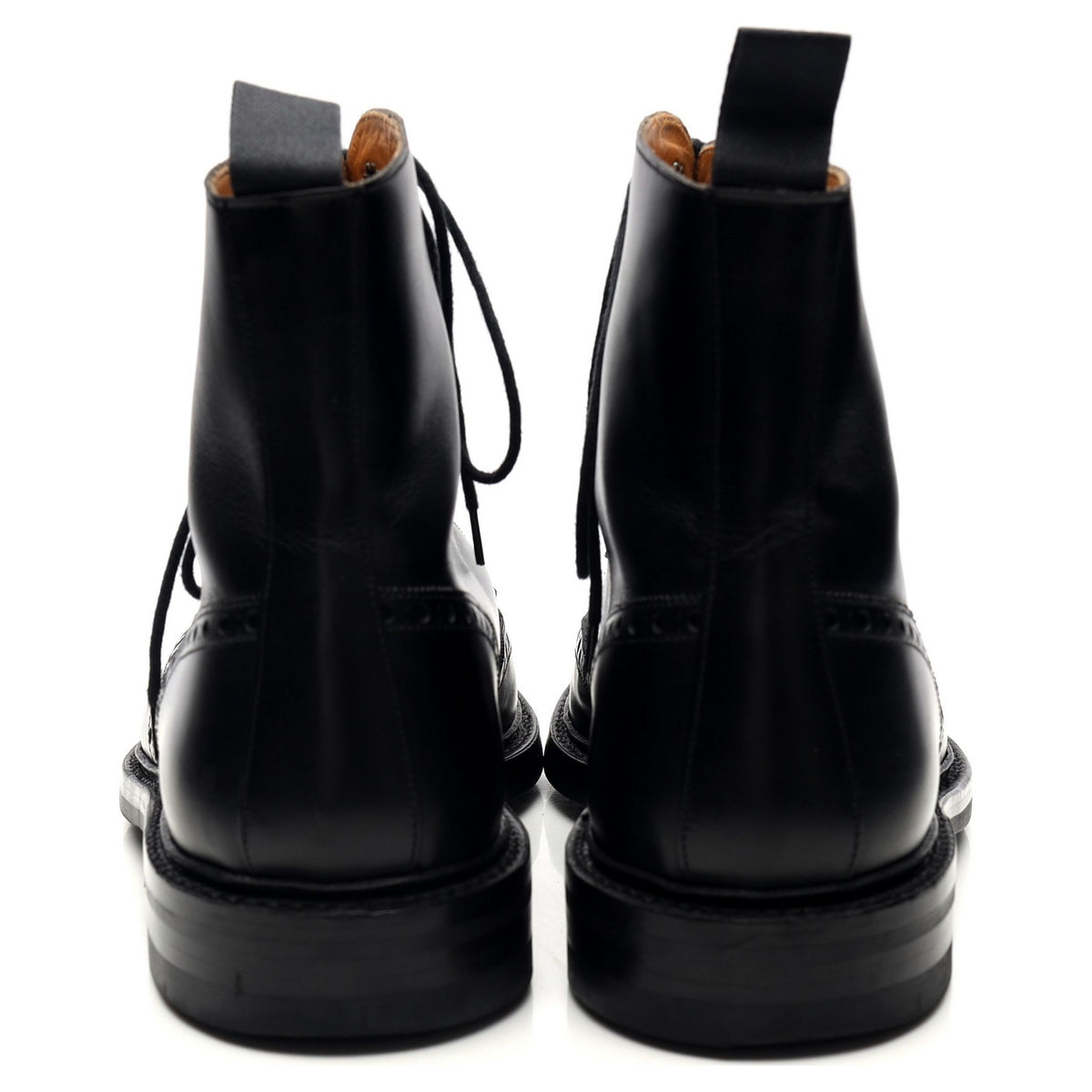 &#39;Skye 3&#39; Black Leather Brogue Boots UK 9 E