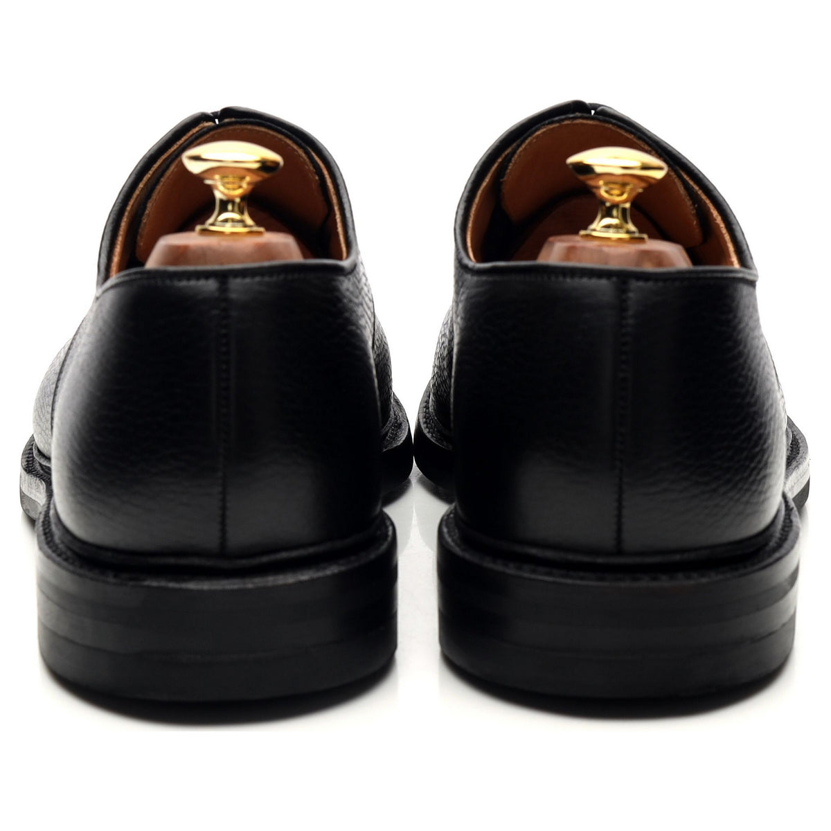 &#39;Ashdown&#39; Black Leather Derby UK 10 E