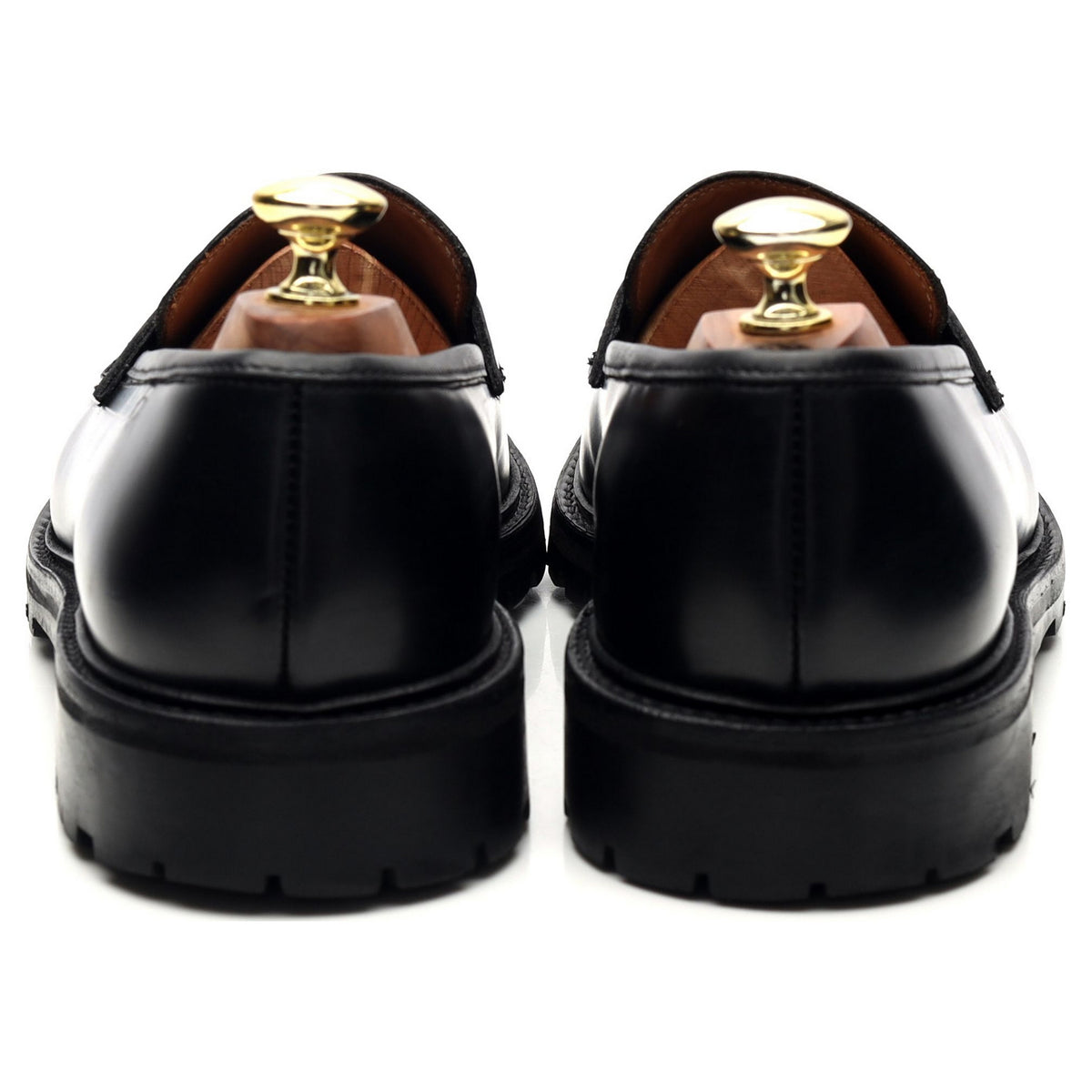 &#39;Henley 3&#39; Black Leather Loafers UK 7.5 E