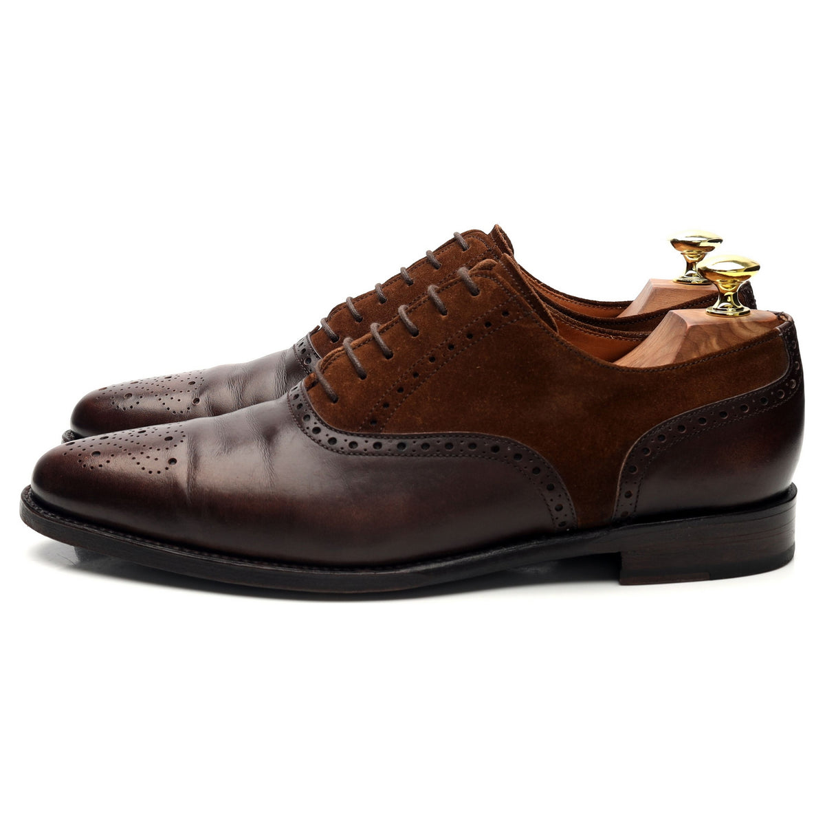 &#39;Wallingford&#39; Brown Leather Oxford Brogues UK 7.5 E