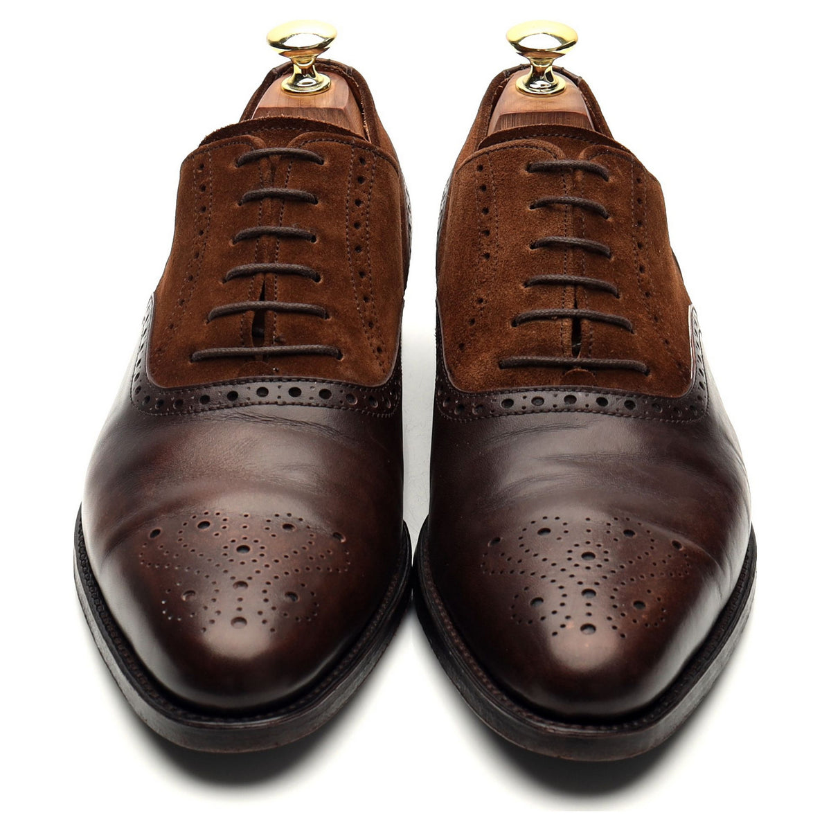 &#39;Wallingford&#39; Brown Leather Oxford Brogues UK 7.5 E