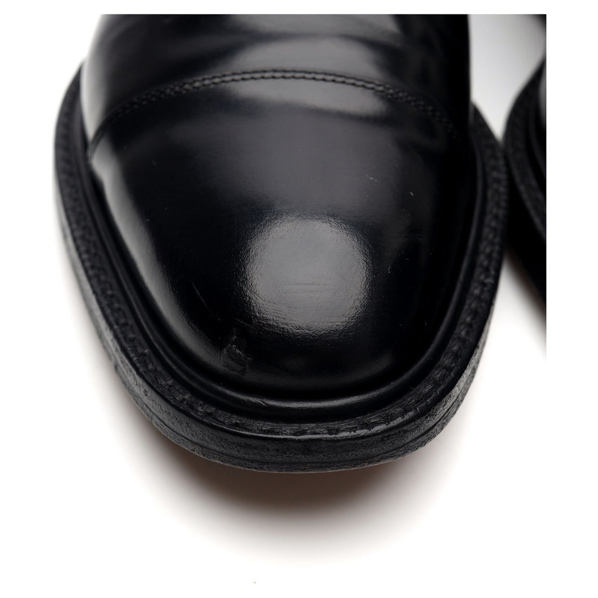 &#39;Vienna&#39; Black Leather Oxford UK 6 F