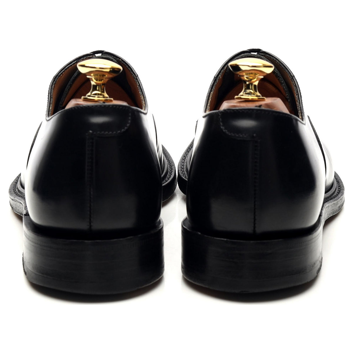 &#39;Vienna&#39; Black Leather Oxford UK 6 F