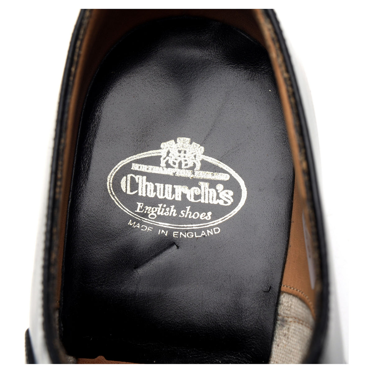 &#39;Vienna&#39; Black Leather Oxford UK 6 F