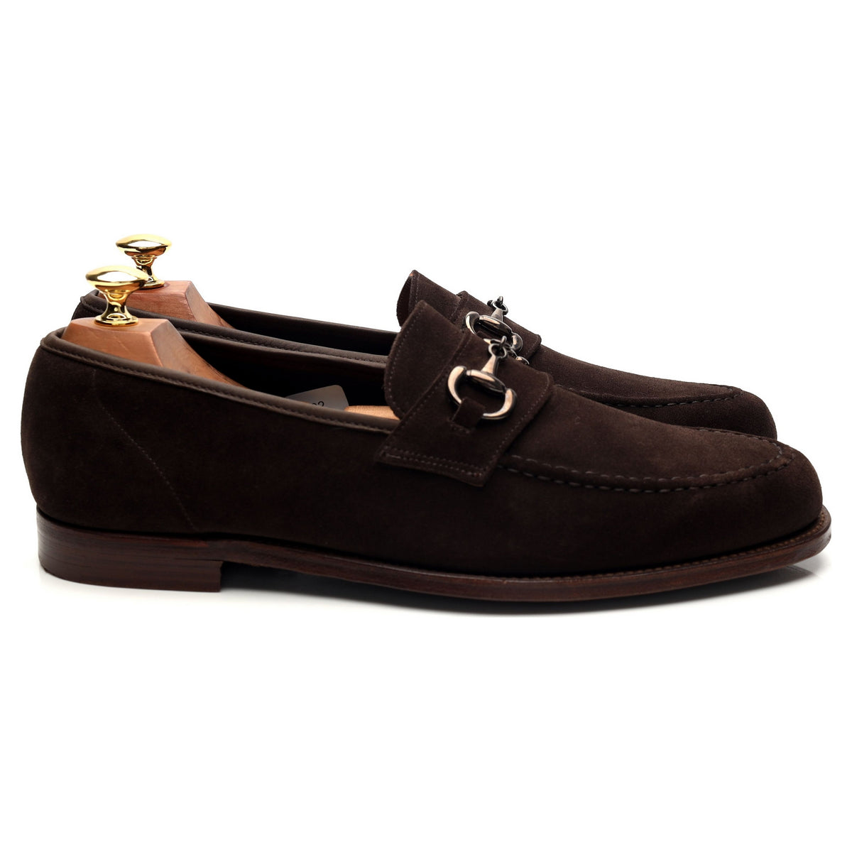 &#39;Finchley 2&#39; Dark Brown Suede Horse-bit Loafer UK 9.5 E