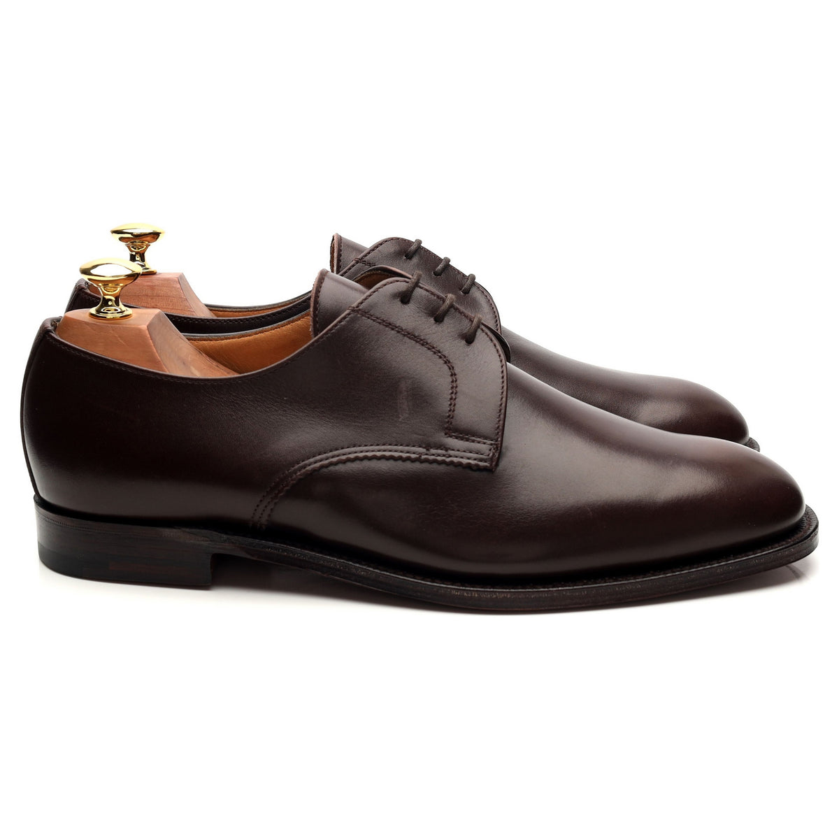 &#39;Scott 2&#39; Dark Brown Leather Derby UK 8.5 H