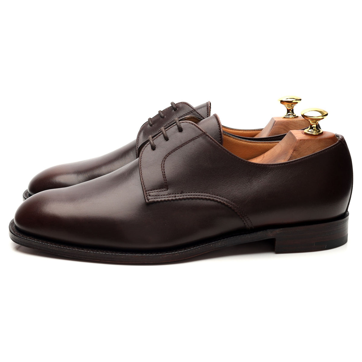 &#39;Scott 2&#39; Dark Brown Leather Derby UK 8.5 H