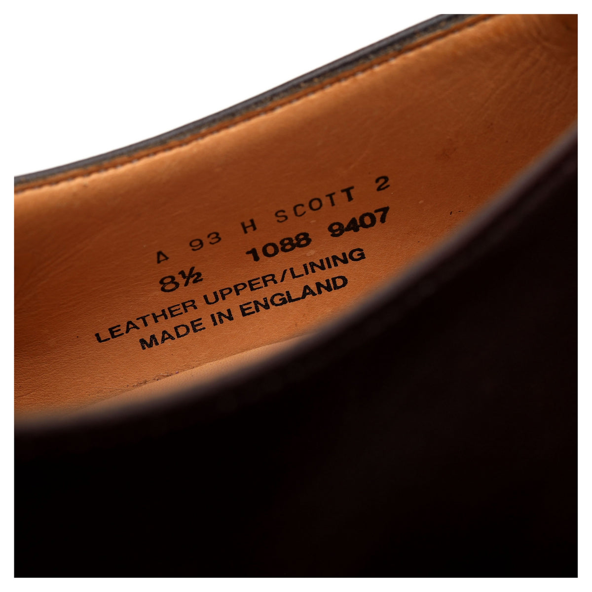 &#39;Scott 2&#39; Dark Brown Leather Derby UK 8.5 H