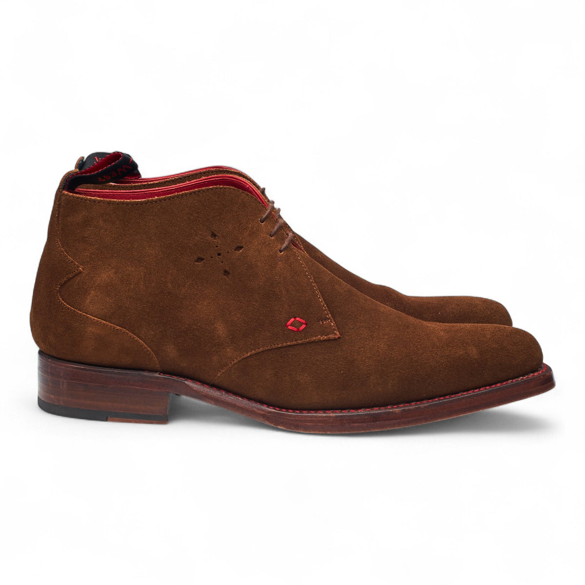 'Masuka' Tan Brown Suede Chukka Boots UK 6.5
