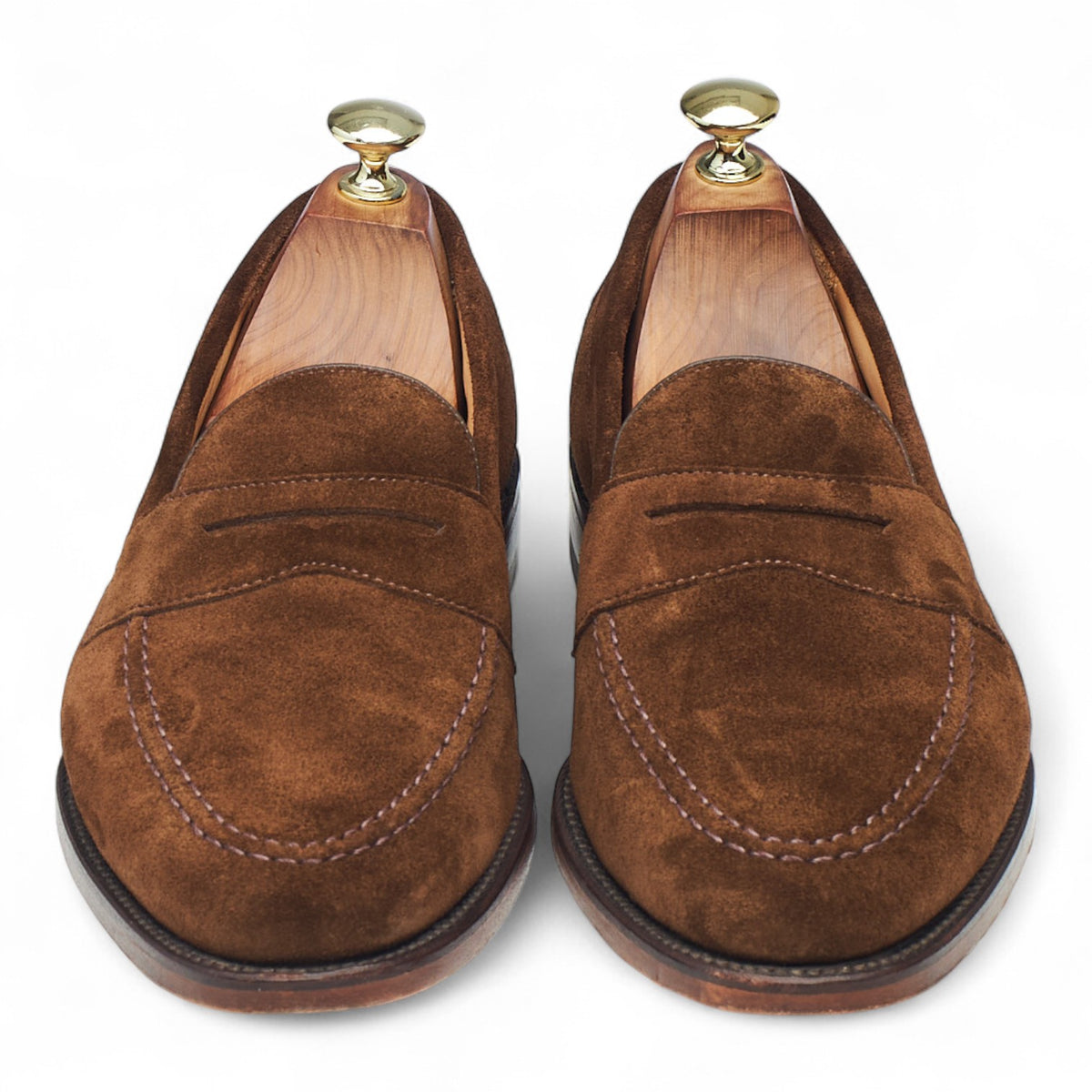 'Imperial' Brown Suede Loafers UK 7 F