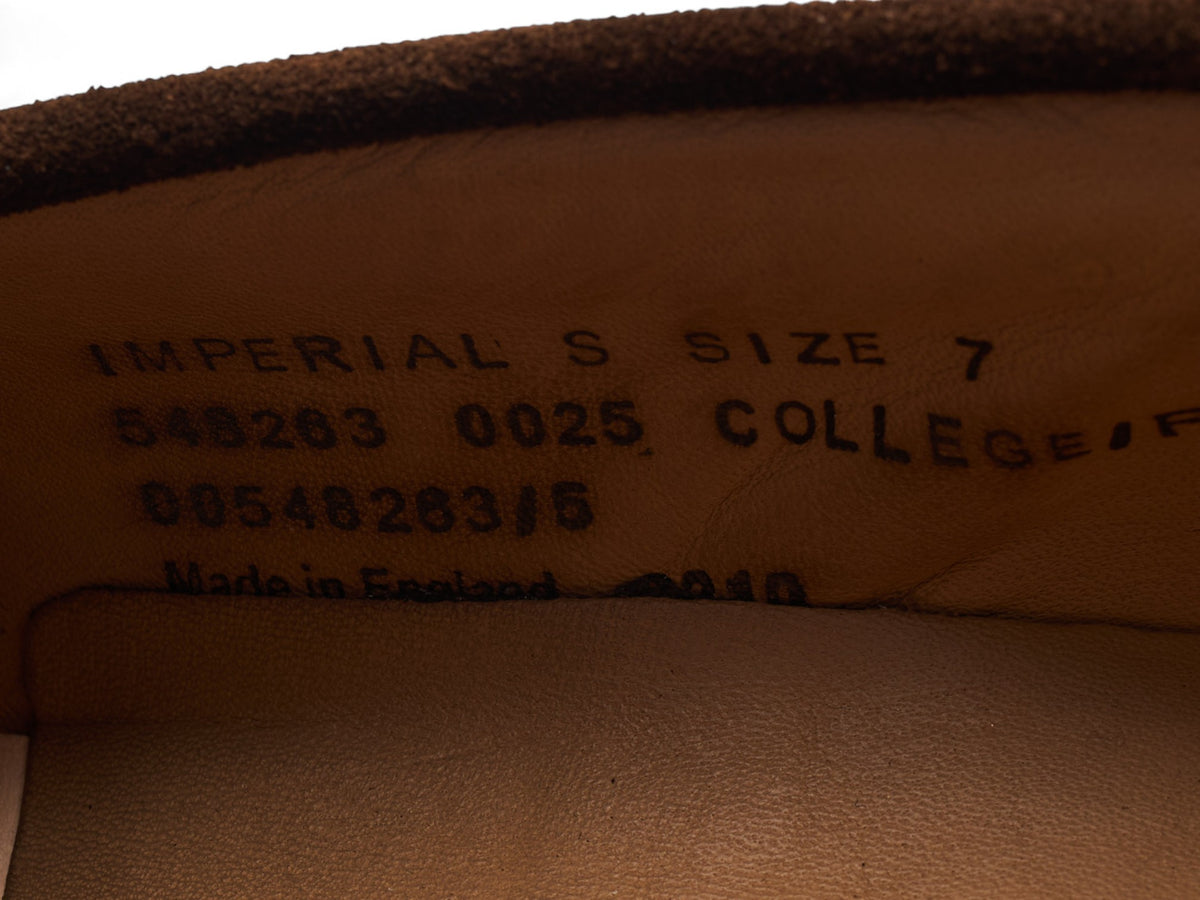 'Imperial' Brown Suede Loafers UK 7 F