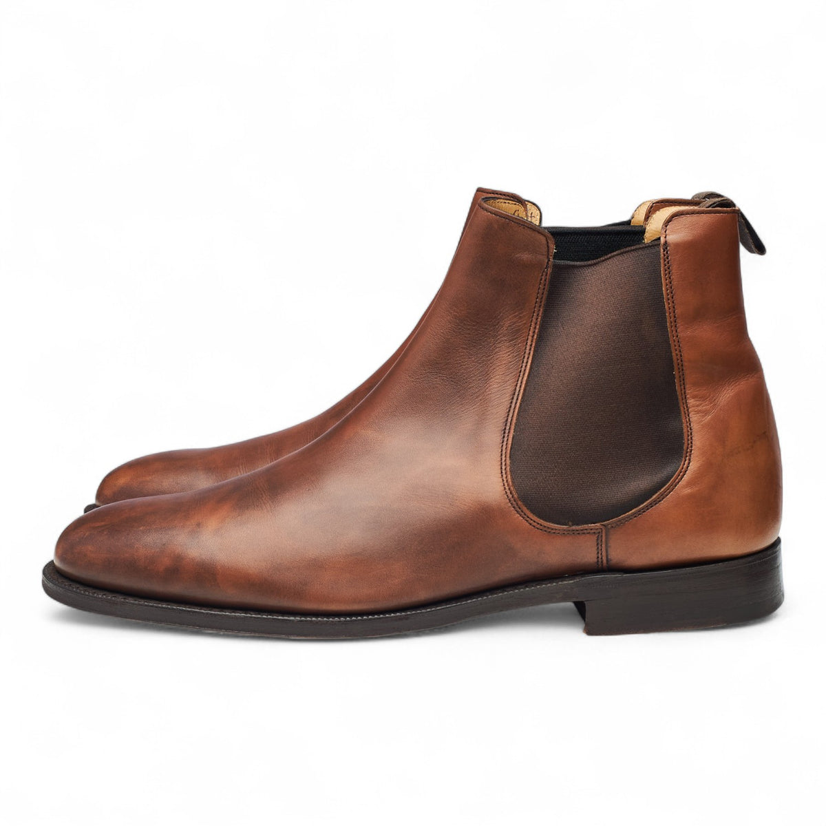 'Stamford' Tan Brown Leather Chelsea Boots UK 9.5 F