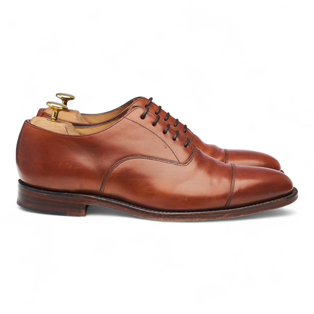 1880 'Aldwych' Tan Brown Leather Oxford UK 8 F