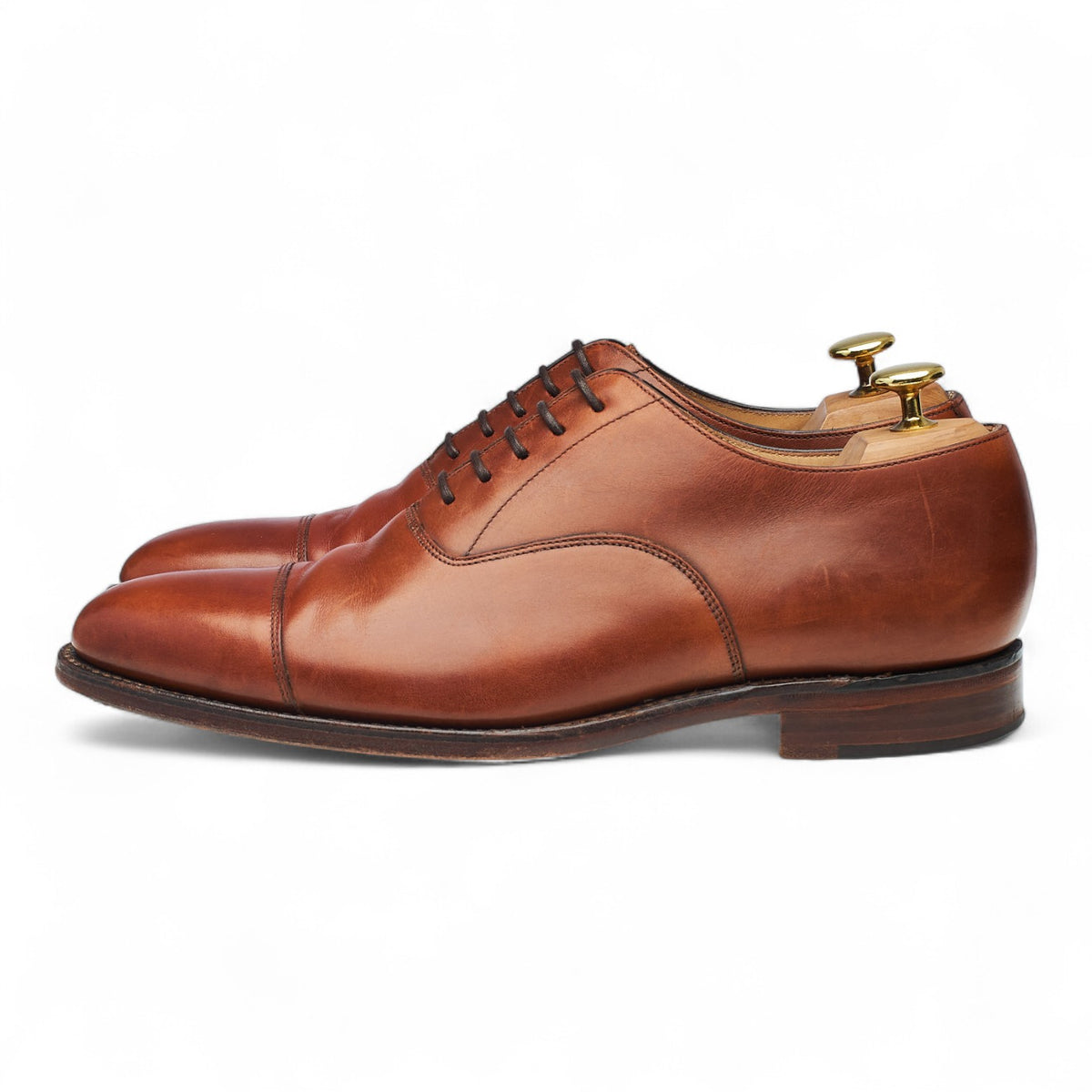 1880 'Aldwych' Tan Brown Leather Oxford UK 8 F