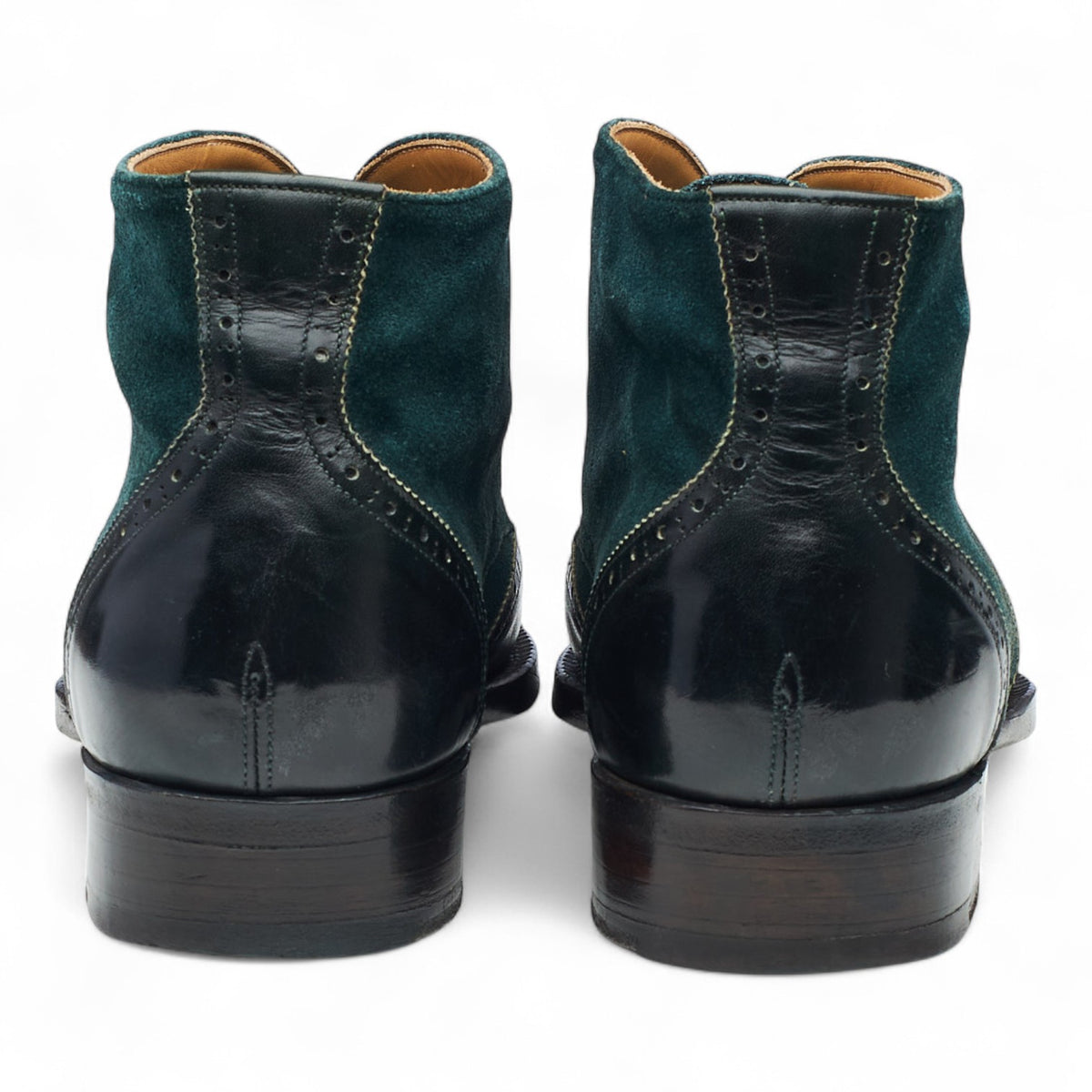 Green Suede Leather Chukka Boots UK 9 EU 43 F