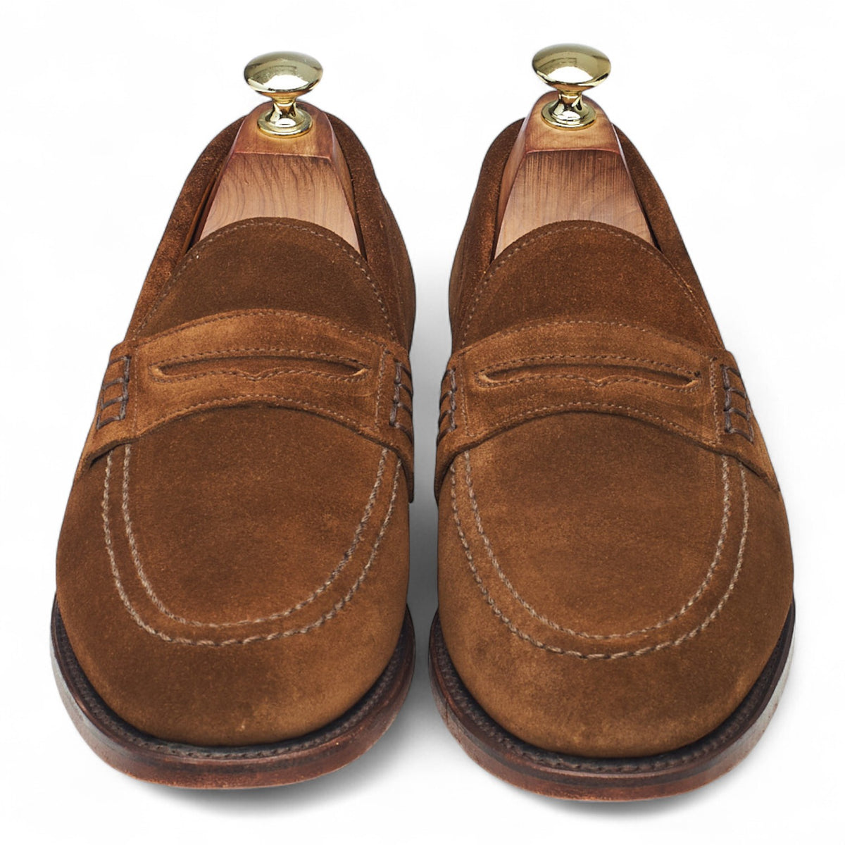 Snuff Brown Suede Loafers UK 7 F