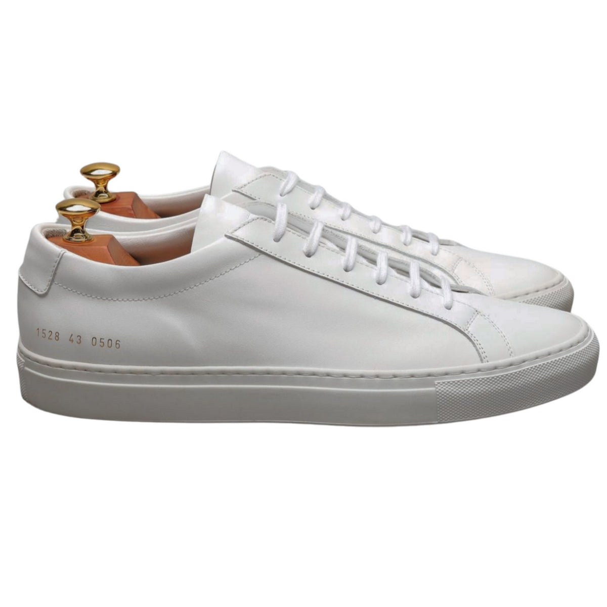 &#39;Achilles Low&#39; White Leather Sneaker UK 9 EU 43