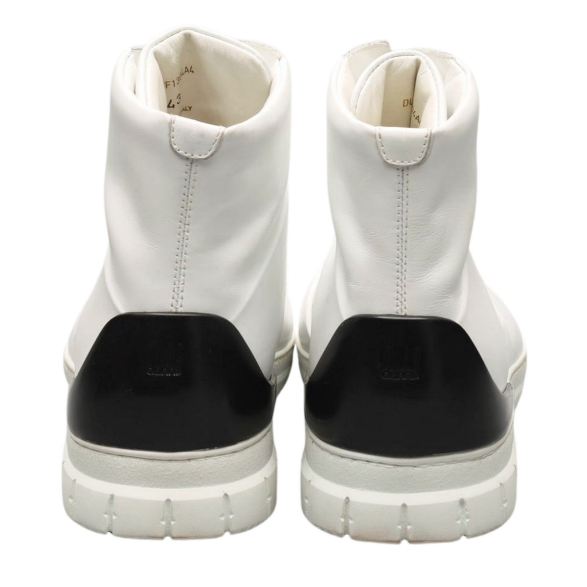 &#39;Radial Spoiler&#39; White Leather Hi Top Sneaker UK 9 EU 43