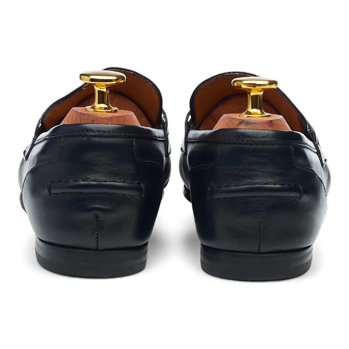 Women's Black Leather Horsebit Loafers UK 3 EU 36