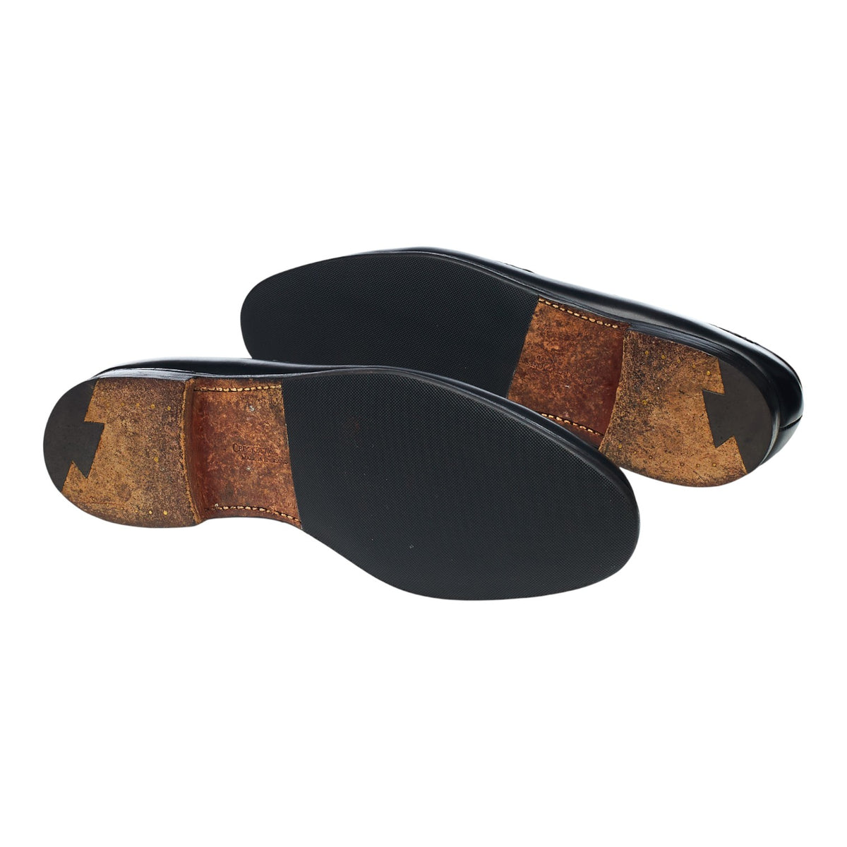 'Langham' Black Leather Tassel Loafers UK 9 EX